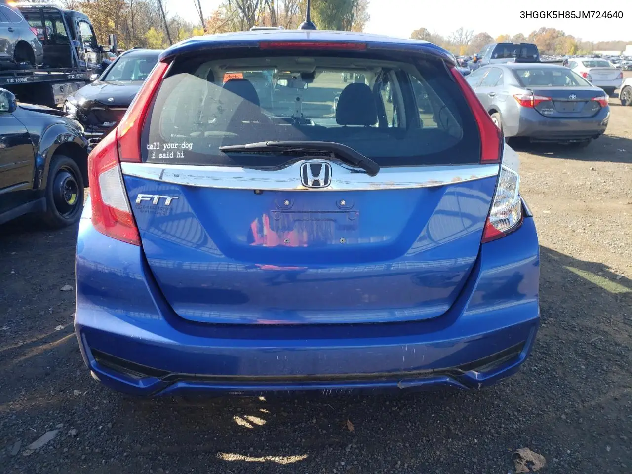 3HGGK5H85JM724640 2018 Honda Fit Ex
