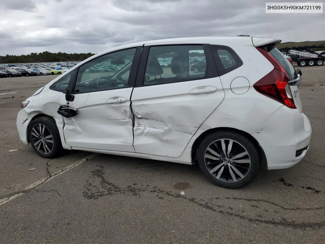 2019 Honda Fit Exl VIN: 3HGGK5H90KM721199 Lot: 49569084