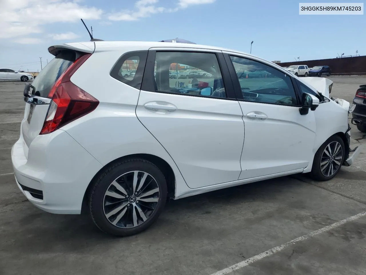 2019 Honda Fit Ex VIN: 3HGGK5H89KM745203 Lot: 52337714