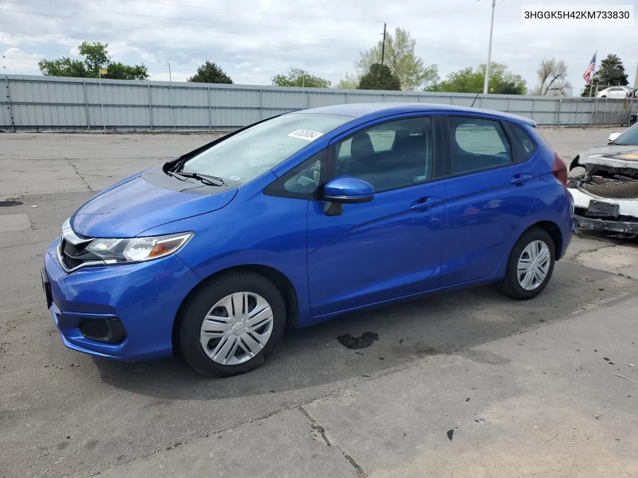 2019 Honda Fit Lx VIN: 3HGGK5H42KM733830 Lot: 53526064