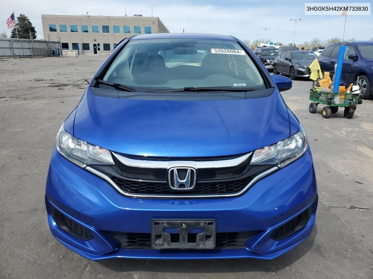 2019 Honda Fit Lx VIN: 3HGGK5H42KM733830 Lot: 53526064