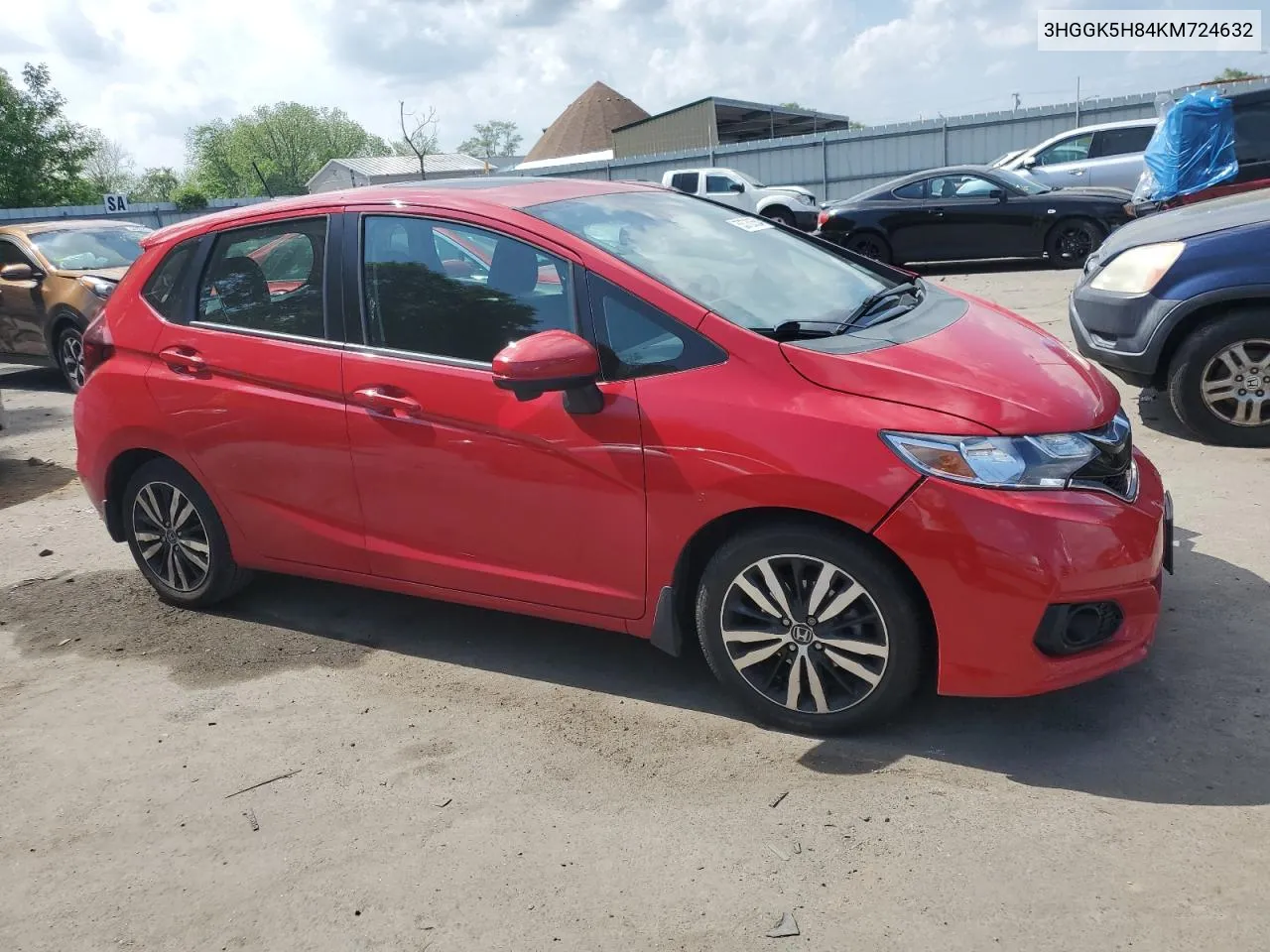 3HGGK5H84KM724632 2019 Honda Fit Ex