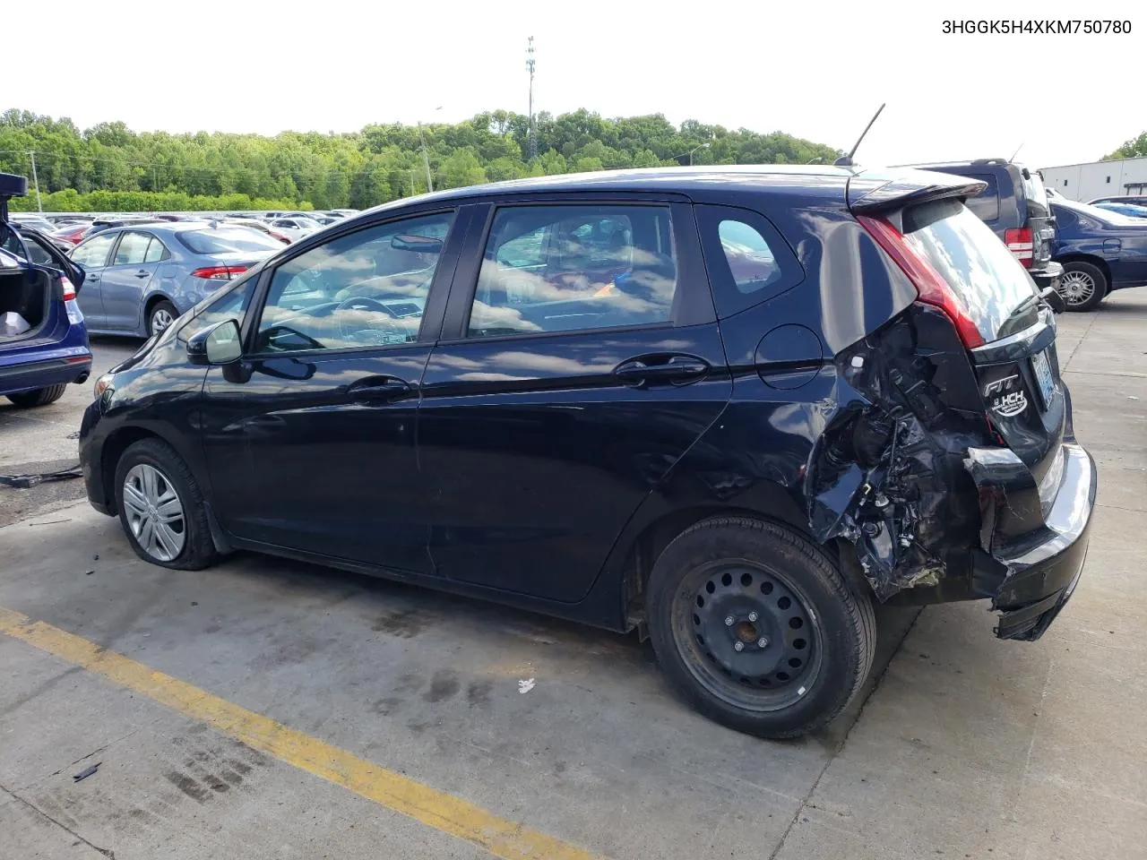 3HGGK5H4XKM750780 2019 Honda Fit Lx