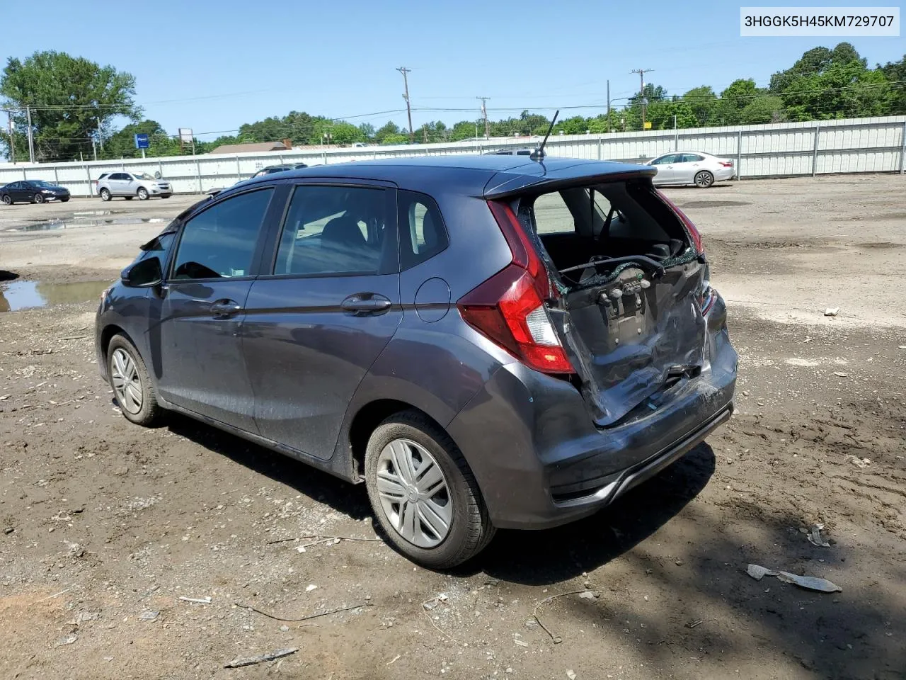 2019 Honda Fit Lx VIN: 3HGGK5H45KM729707 Lot: 54497104