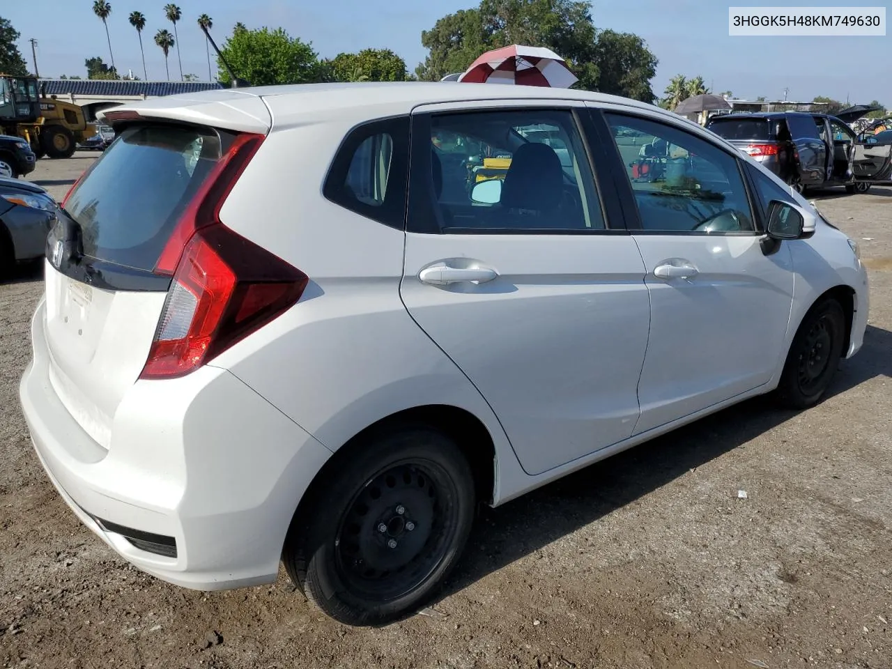 2019 Honda Fit Lx VIN: 3HGGK5H48KM749630 Lot: 54562774