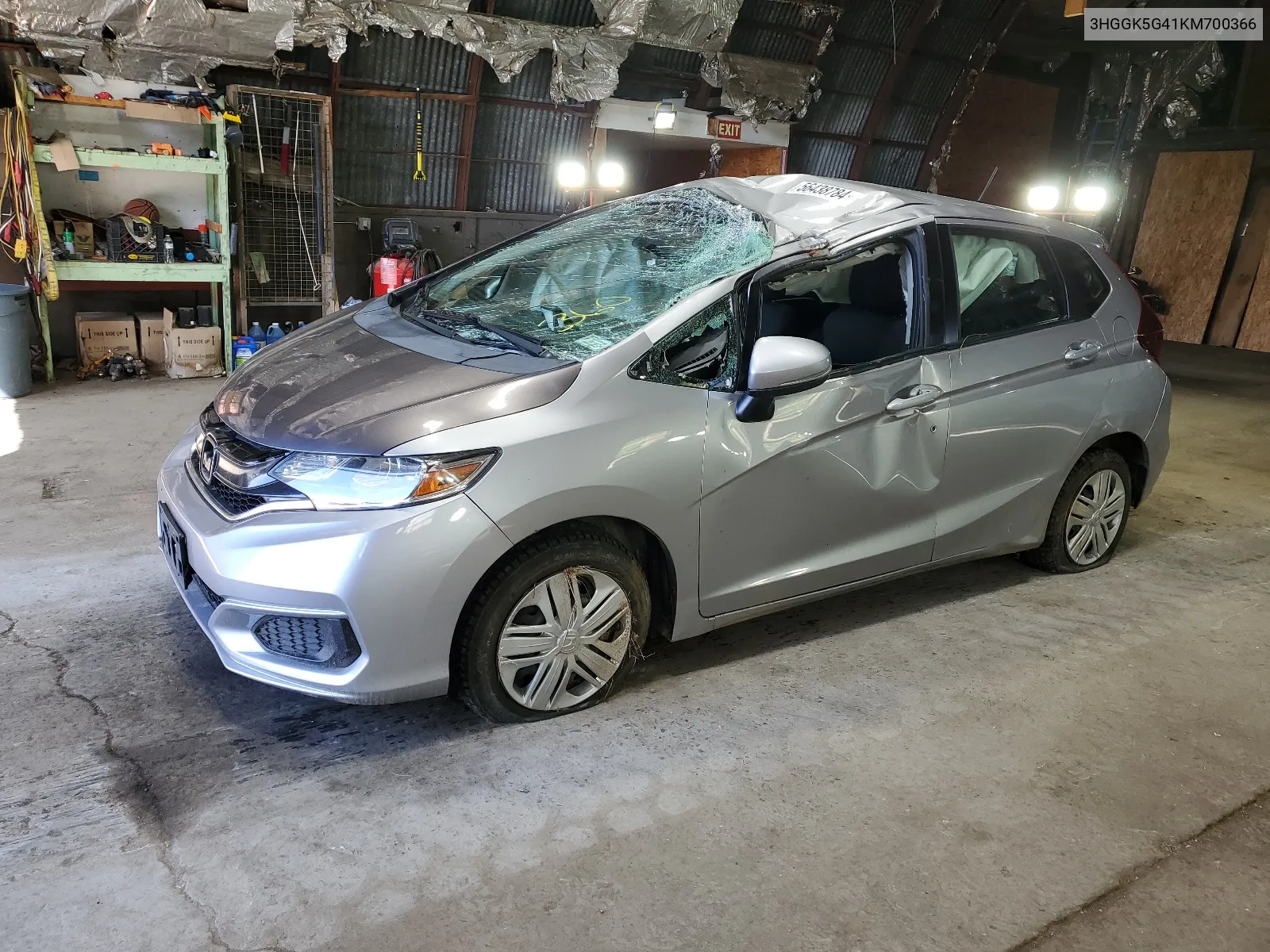 2019 Honda Fit Lx VIN: 3HGGK5G41KM700366 Lot: 56438784