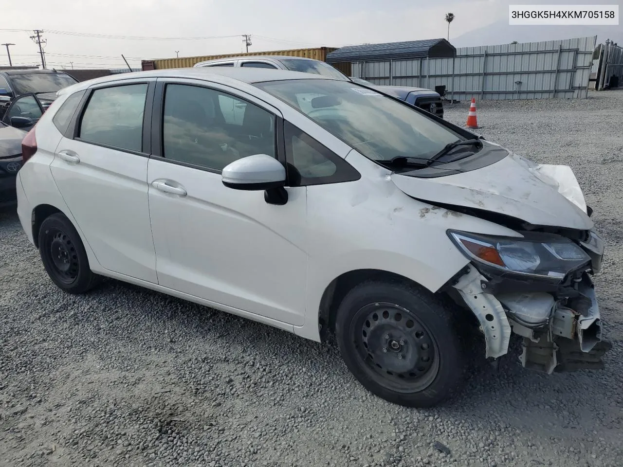 2019 Honda Fit Lx VIN: 3HGGK5H4XKM705158 Lot: 56444034