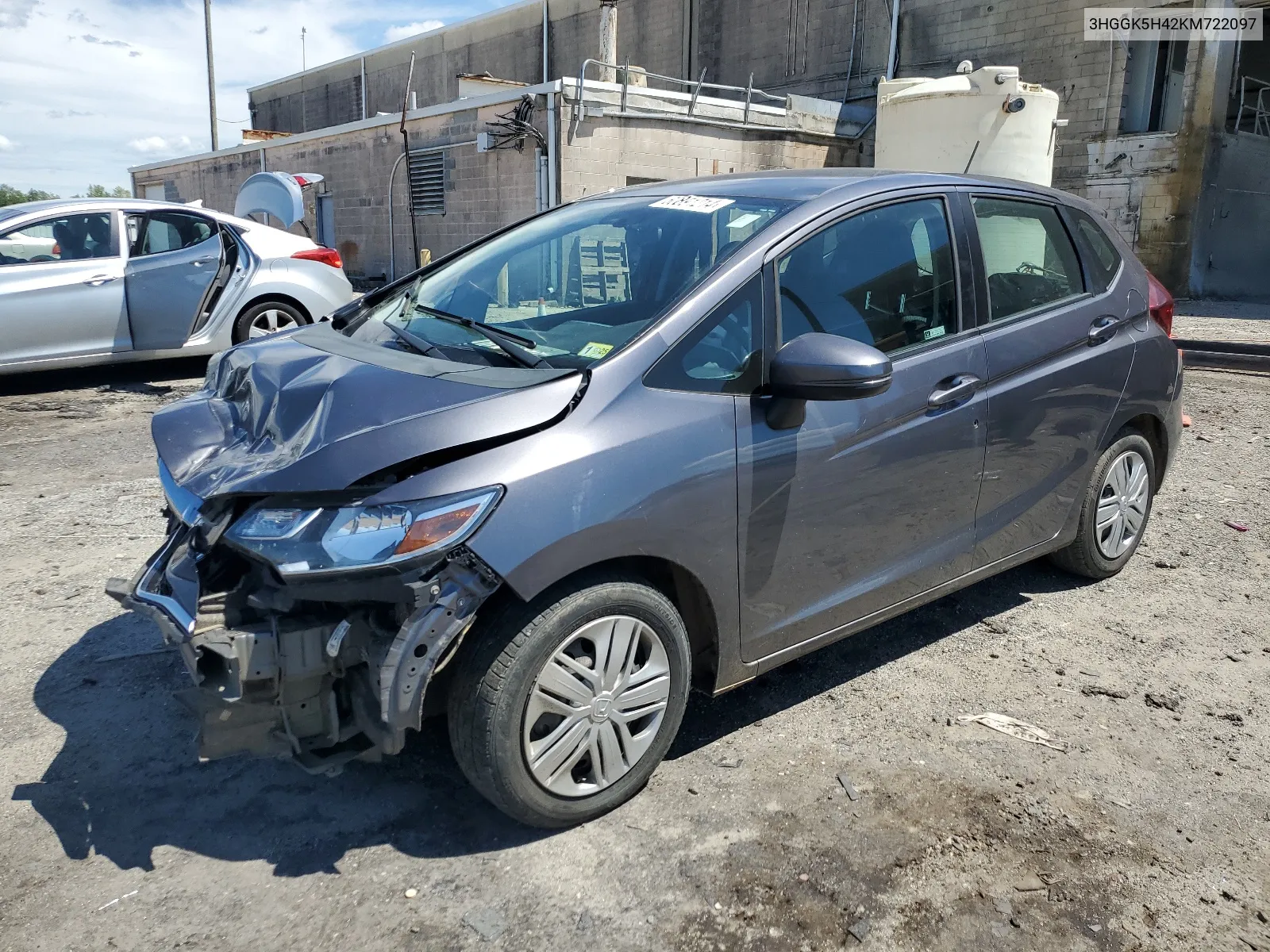 2019 Honda Fit Lx VIN: 3HGGK5H42KM722097 Lot: 60891214