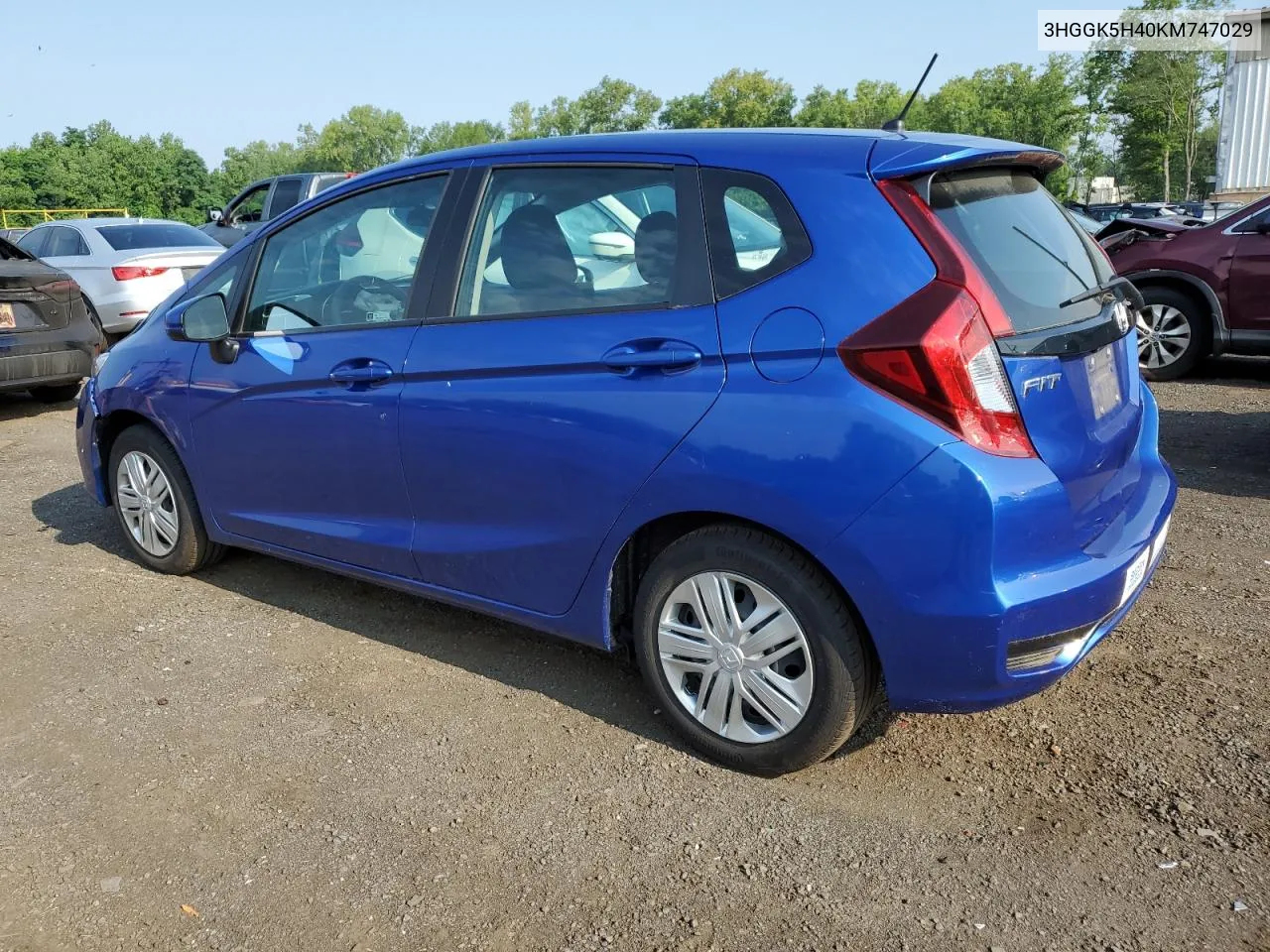 2019 Honda Fit Lx VIN: 3HGGK5H40KM747029 Lot: 61129454