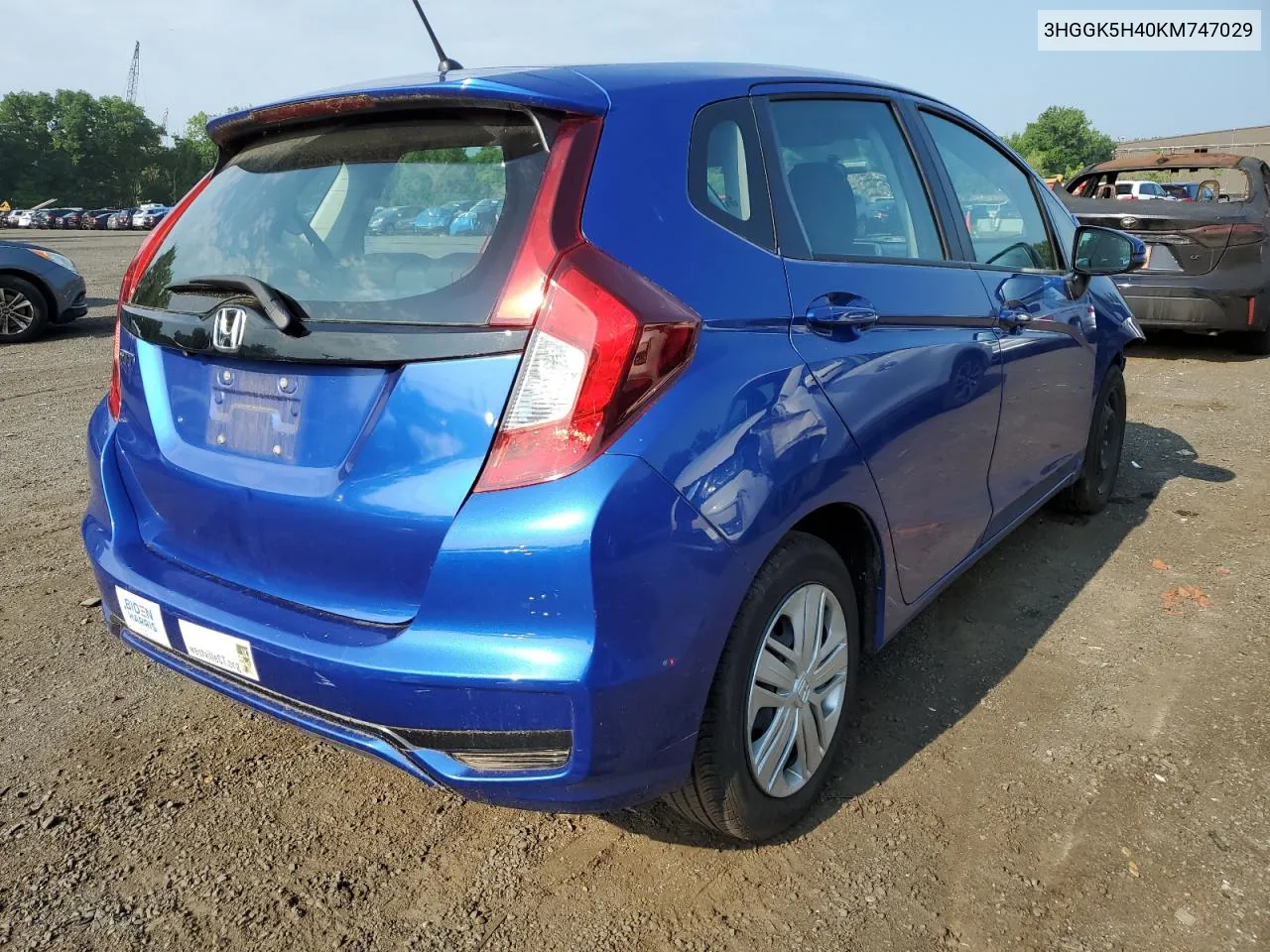 3HGGK5H40KM747029 2019 Honda Fit Lx