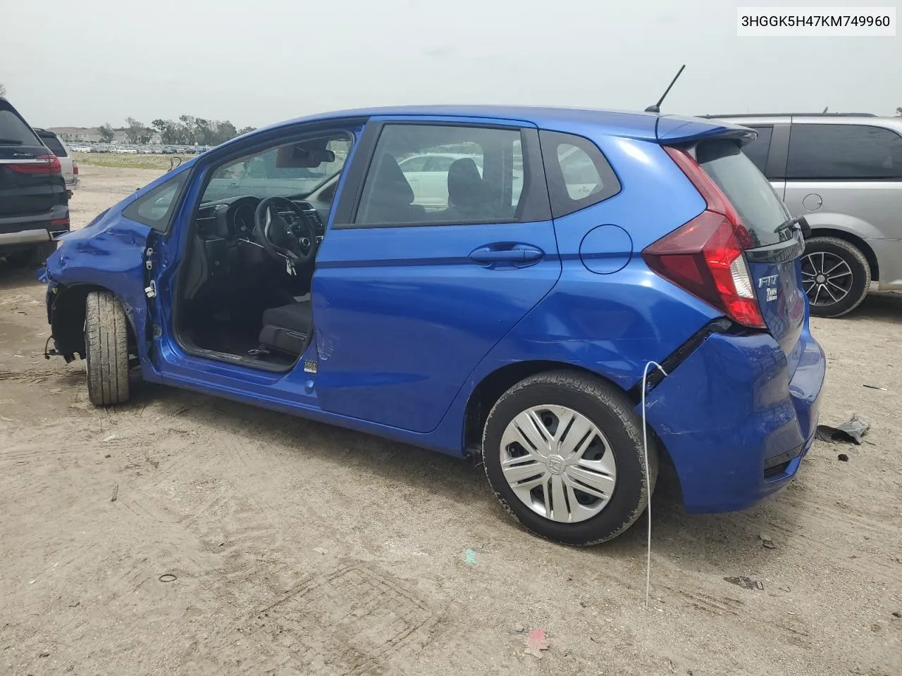 2019 Honda Fit Lx VIN: 3HGGK5H47KM749960 Lot: 62238454