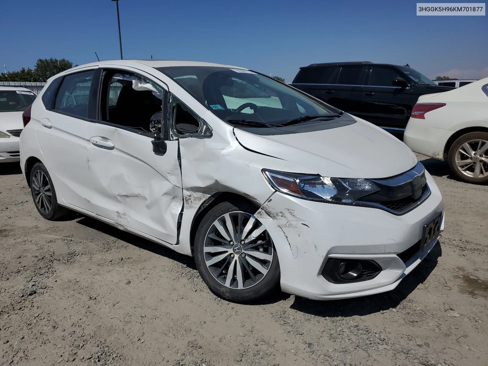 2019 Honda Fit Exl VIN: 3HGGK5H96KM701877 Lot: 62362114