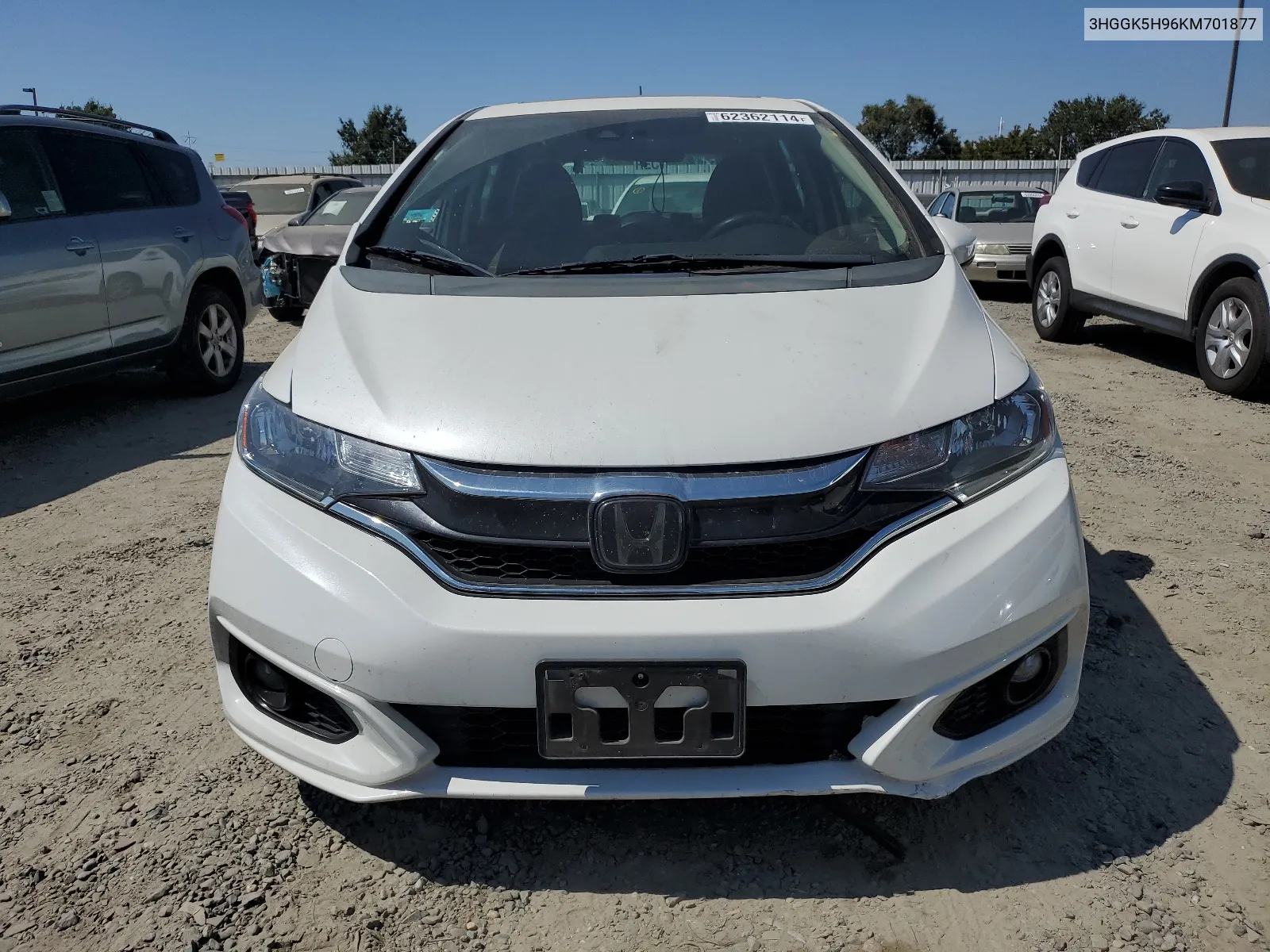 2019 Honda Fit Exl VIN: 3HGGK5H96KM701877 Lot: 62362114