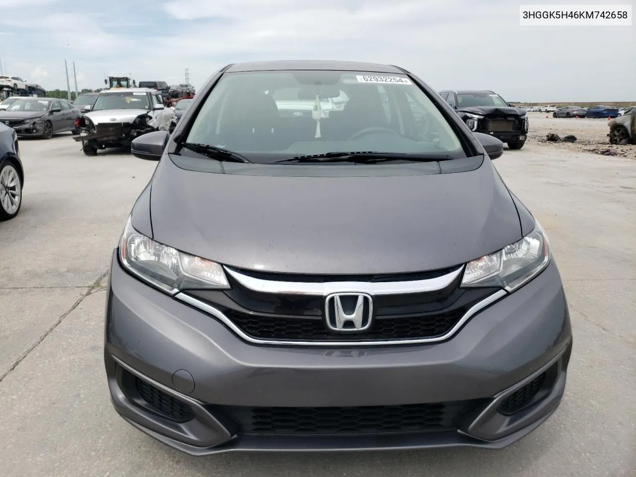 2019 Honda Fit Lx VIN: 3HGGK5H46KM742658 Lot: 62932254