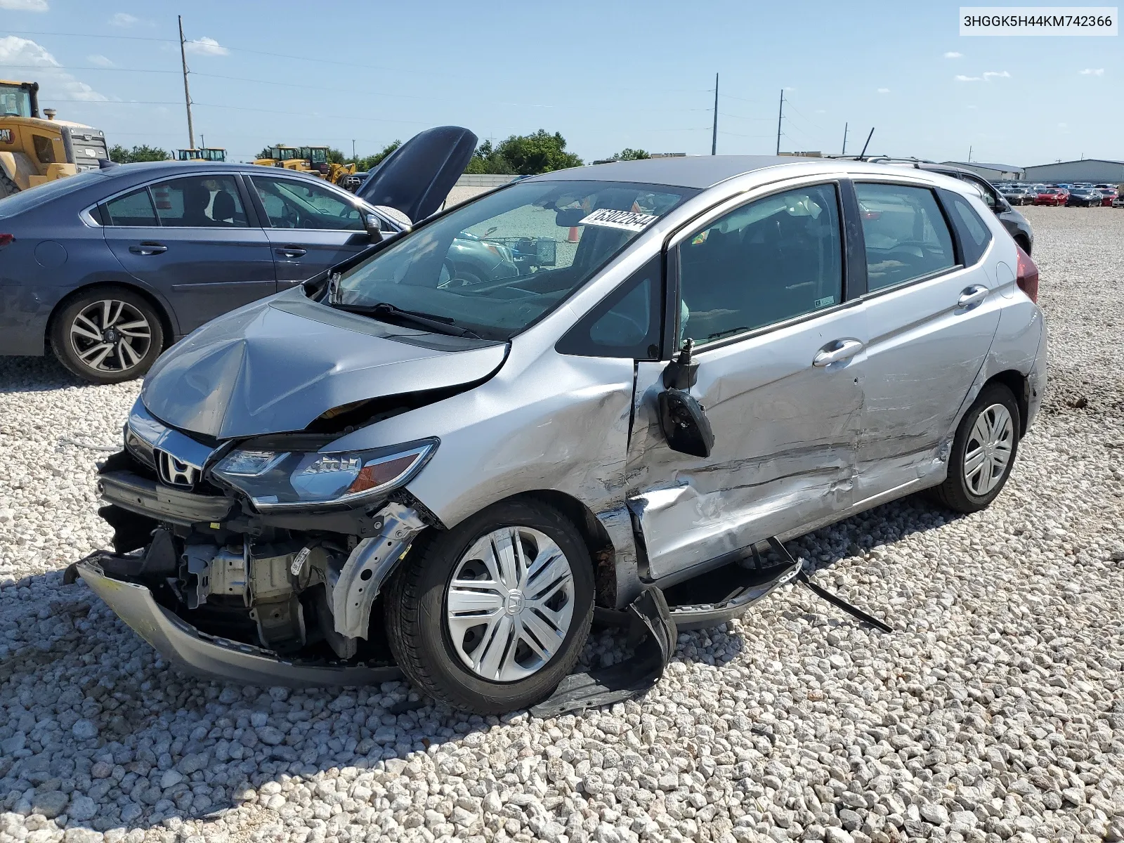 2019 Honda Fit Lx VIN: 3HGGK5H44KM742366 Lot: 63022644