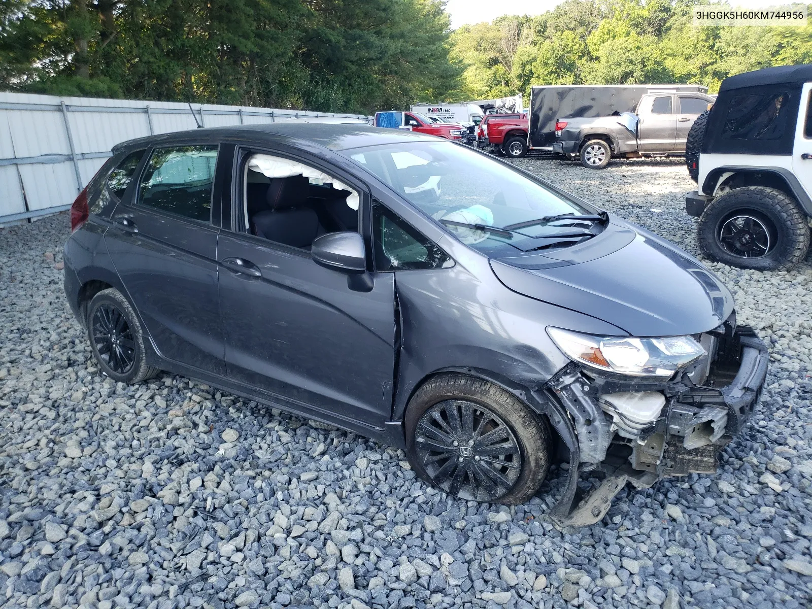 2019 Honda Fit Sport VIN: 3HGGK5H60KM744956 Lot: 63646734