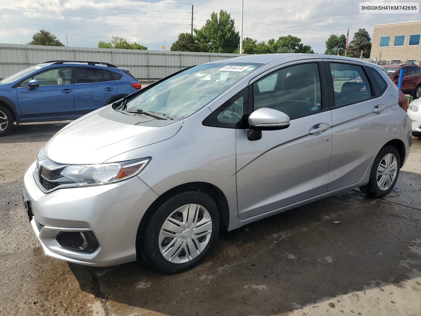 2019 Honda Fit Lx VIN: 3HGGK5H41KM742695 Lot: 63654474