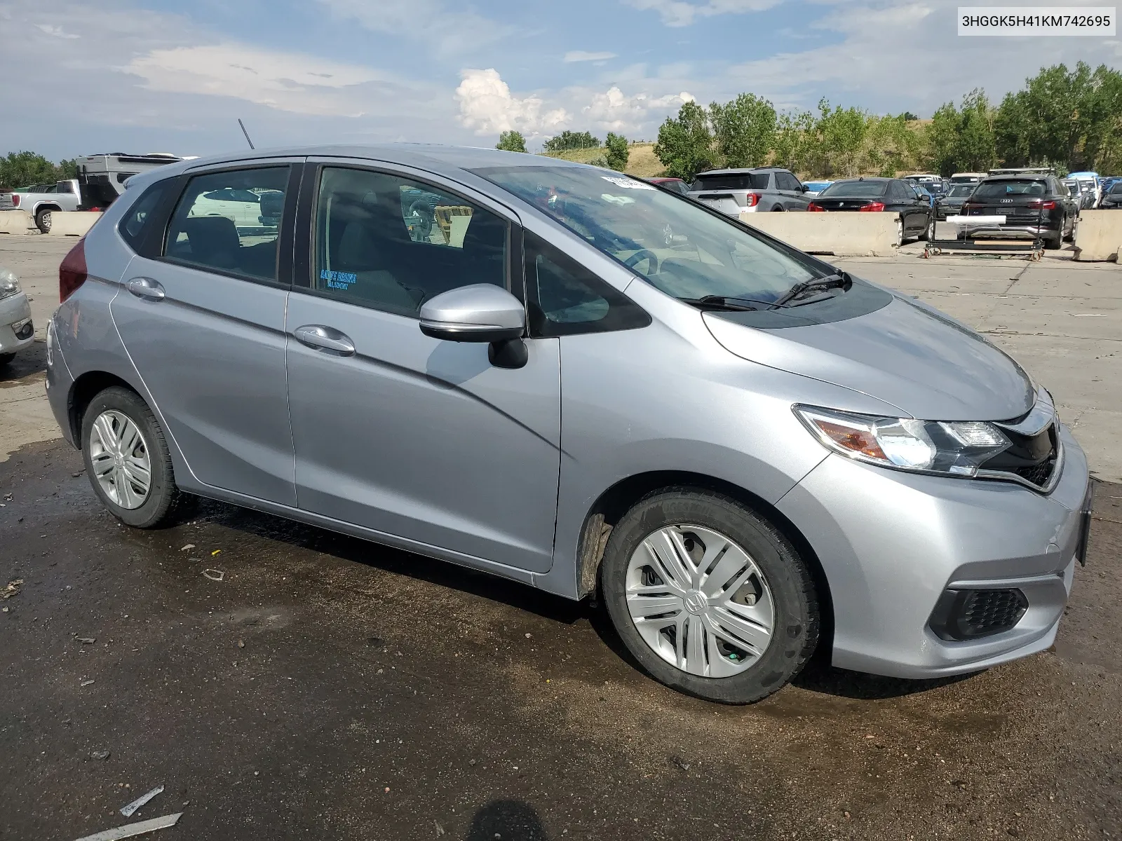 2019 Honda Fit Lx VIN: 3HGGK5H41KM742695 Lot: 63654474