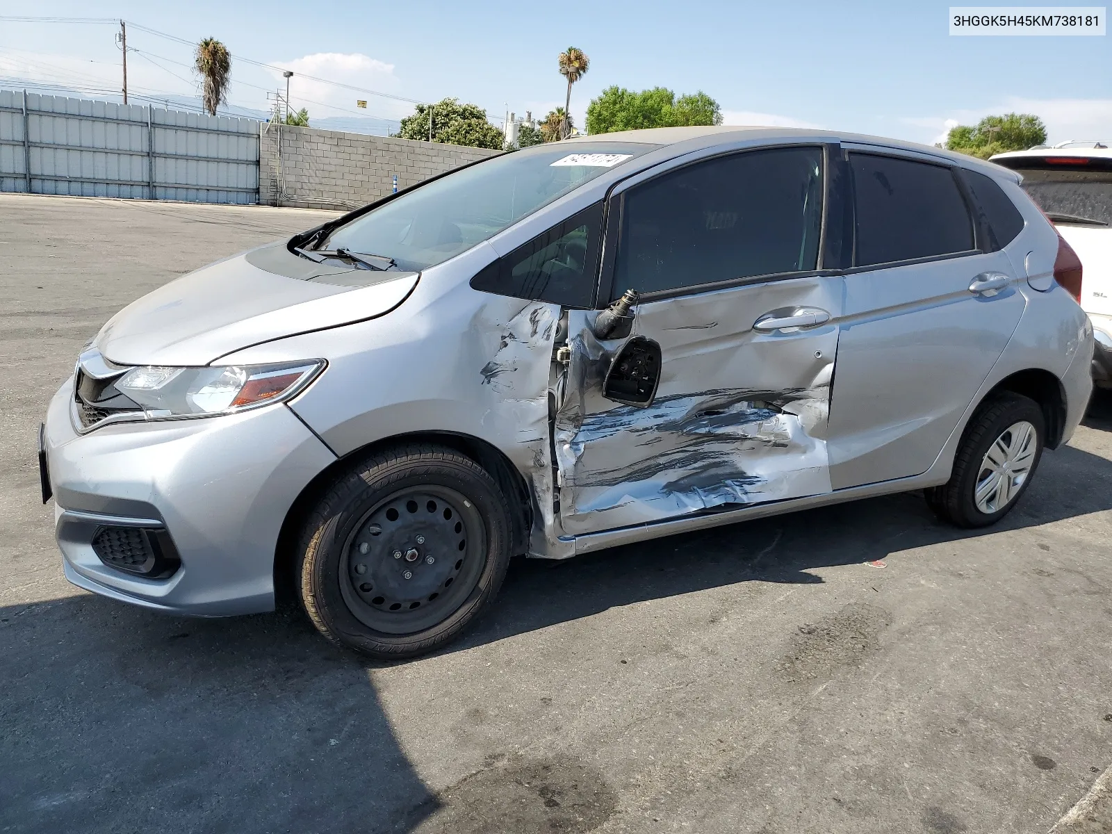 2019 Honda Fit Lx VIN: 3HGGK5H45KM738181 Lot: 64511774