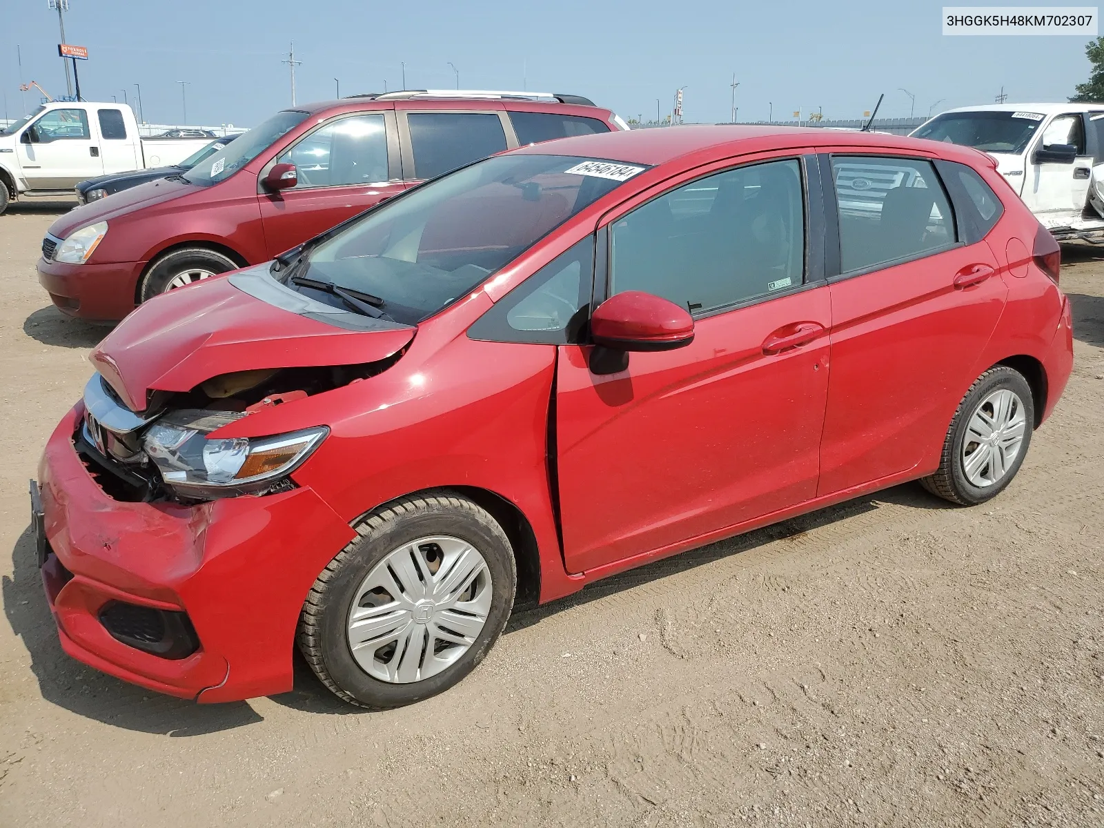 2019 Honda Fit Lx VIN: 3HGGK5H48KM702307 Lot: 64546184