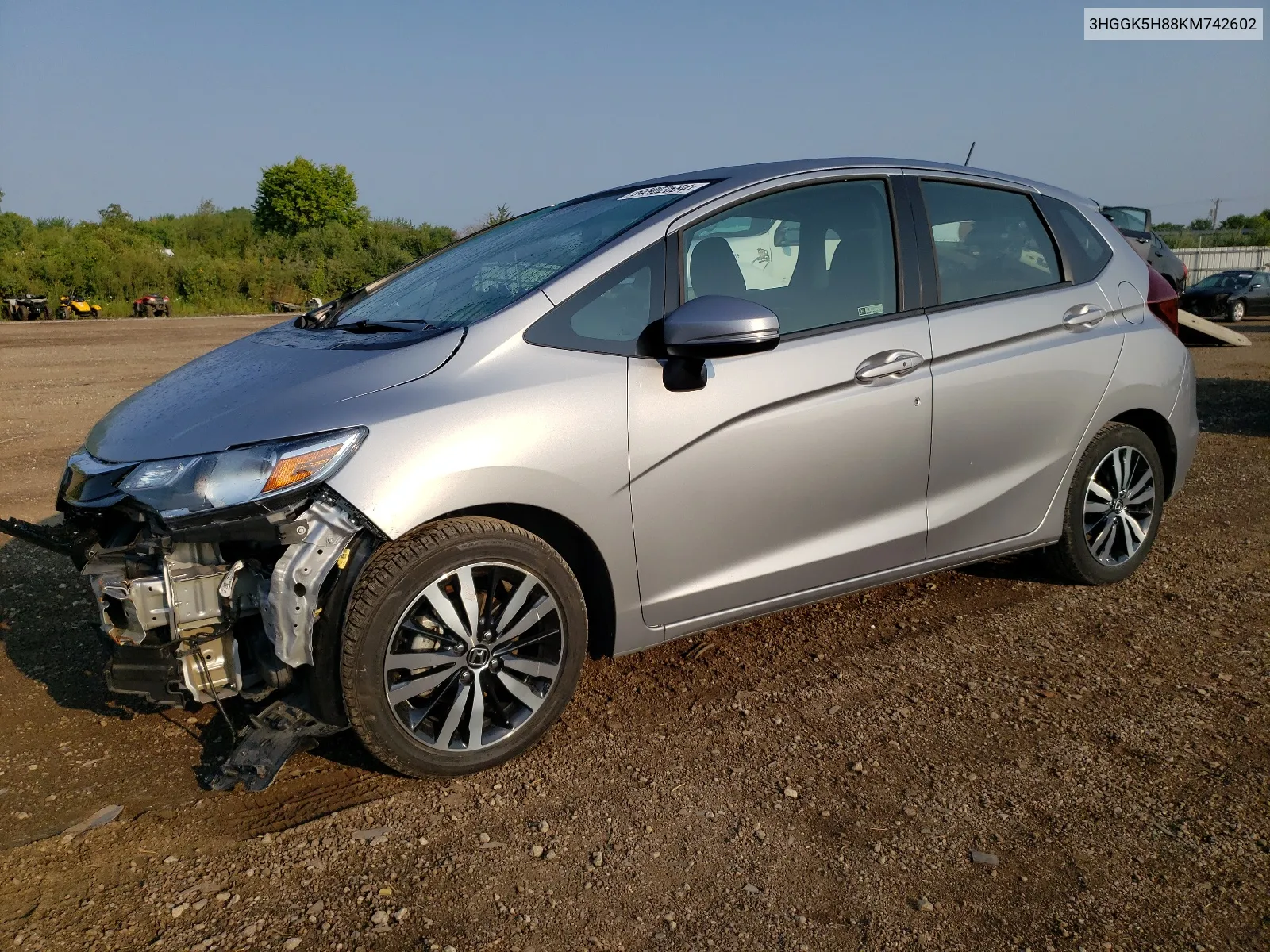 2019 Honda Fit Ex VIN: 3HGGK5H88KM742602 Lot: 64902584