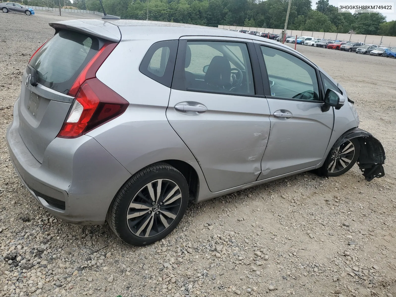 2019 Honda Fit Ex VIN: 3HGGK5H88KM749422 Lot: 65255994