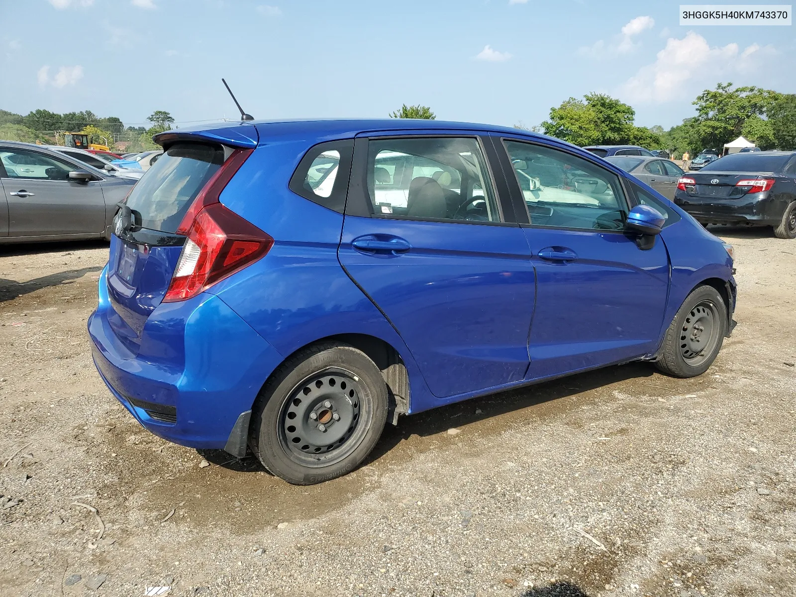 3HGGK5H40KM743370 2019 Honda Fit Lx