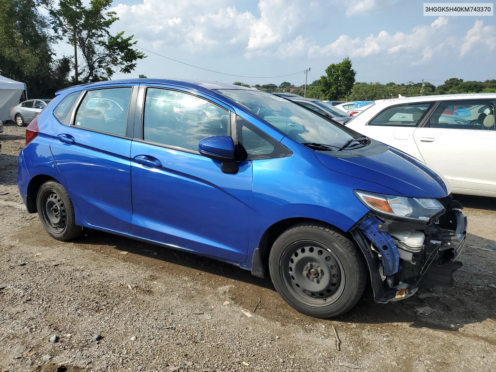 2019 Honda Fit Lx VIN: 3HGGK5H40KM743370 Lot: 66285334