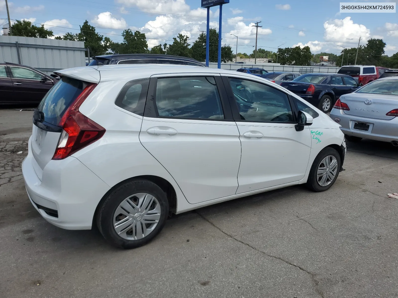 2019 Honda Fit Lx VIN: 3HGGK5H42KM724593 Lot: 67513764