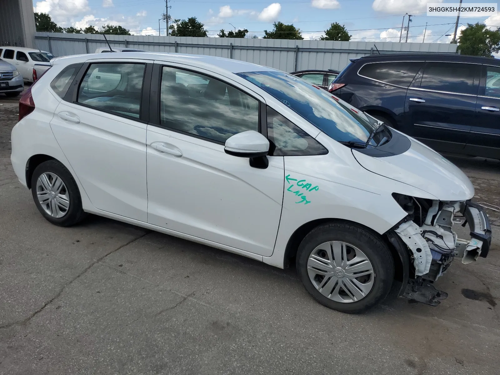 2019 Honda Fit Lx VIN: 3HGGK5H42KM724593 Lot: 67513764