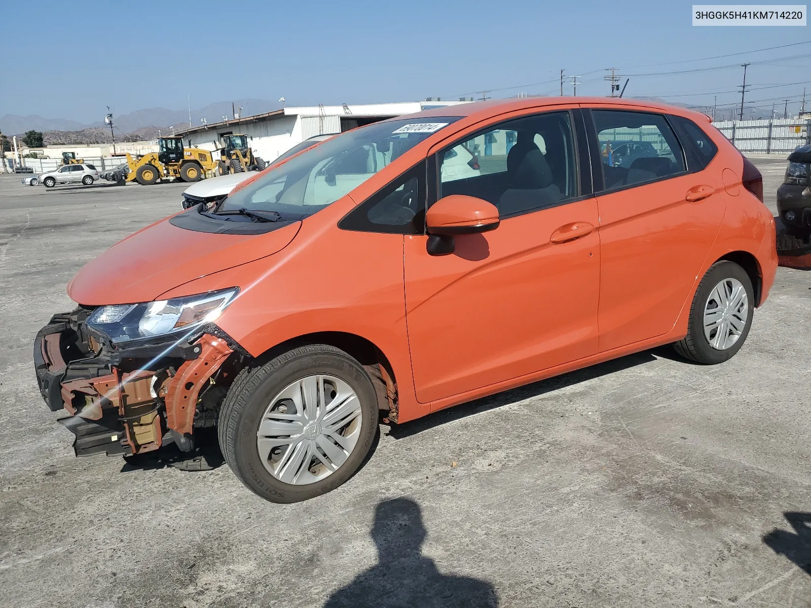 2019 Honda Fit Lx VIN: 3HGGK5H41KM714220 Lot: 69070014