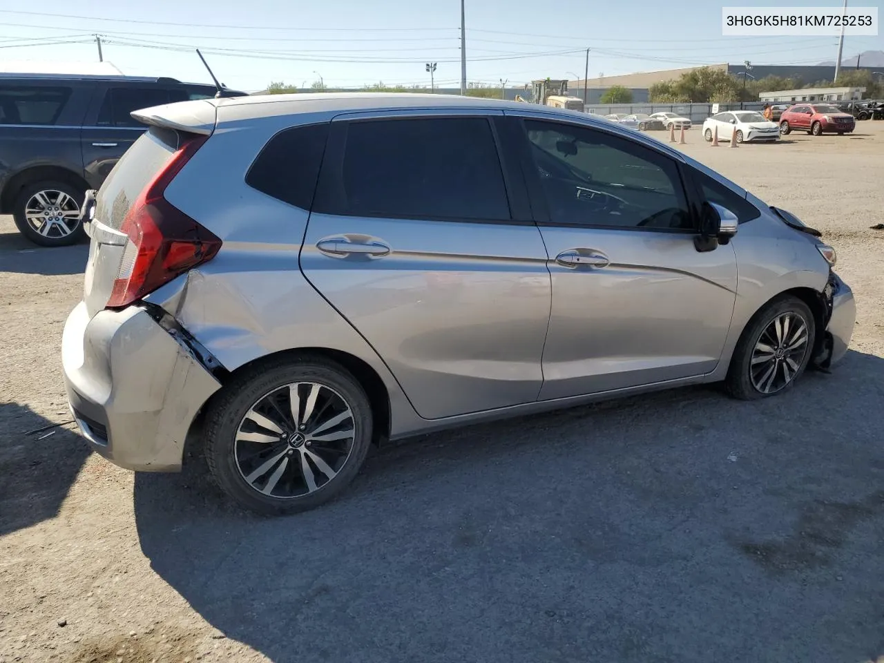 3HGGK5H81KM725253 2019 Honda Fit Ex