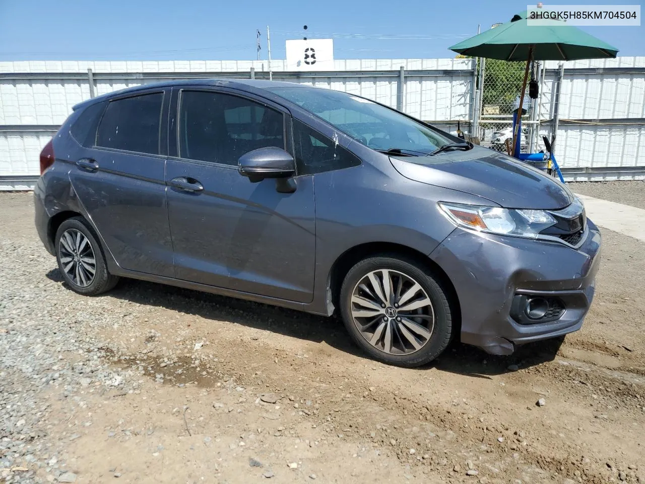 2019 Honda Fit Ex VIN: 3HGGK5H85KM704504 Lot: 71417654