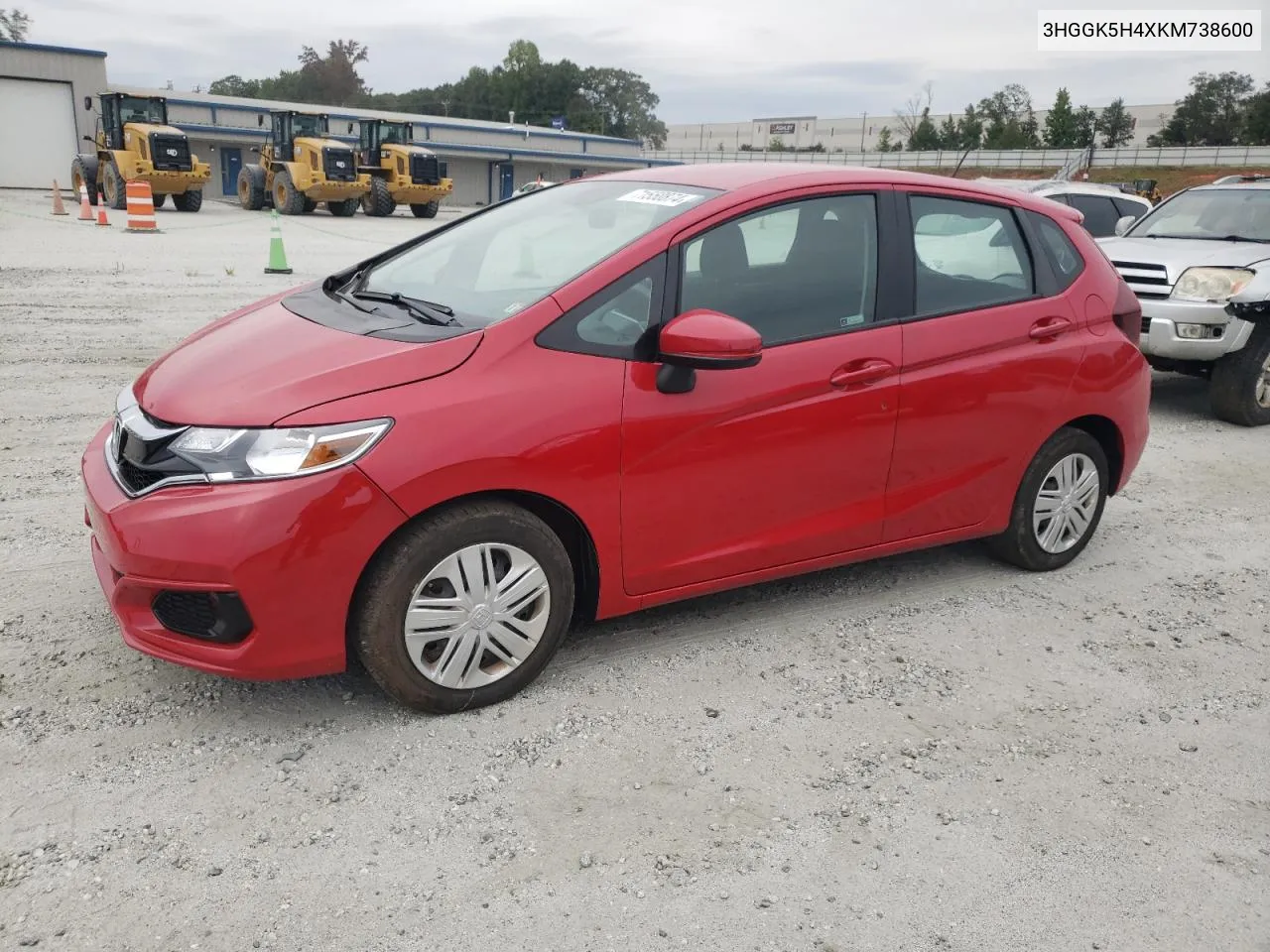 3HGGK5H4XKM738600 2019 Honda Fit Lx