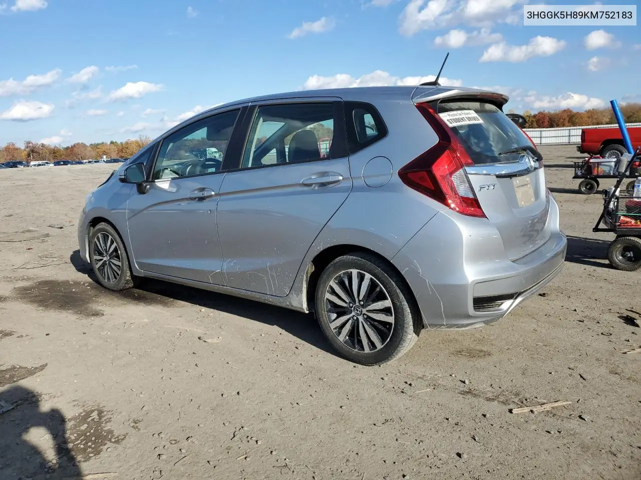 3HGGK5H89KM752183 2019 Honda Fit Ex