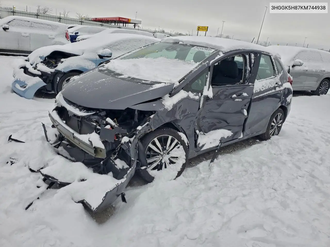 3HGGK5H87KM744938 2019 Honda Fit Ex