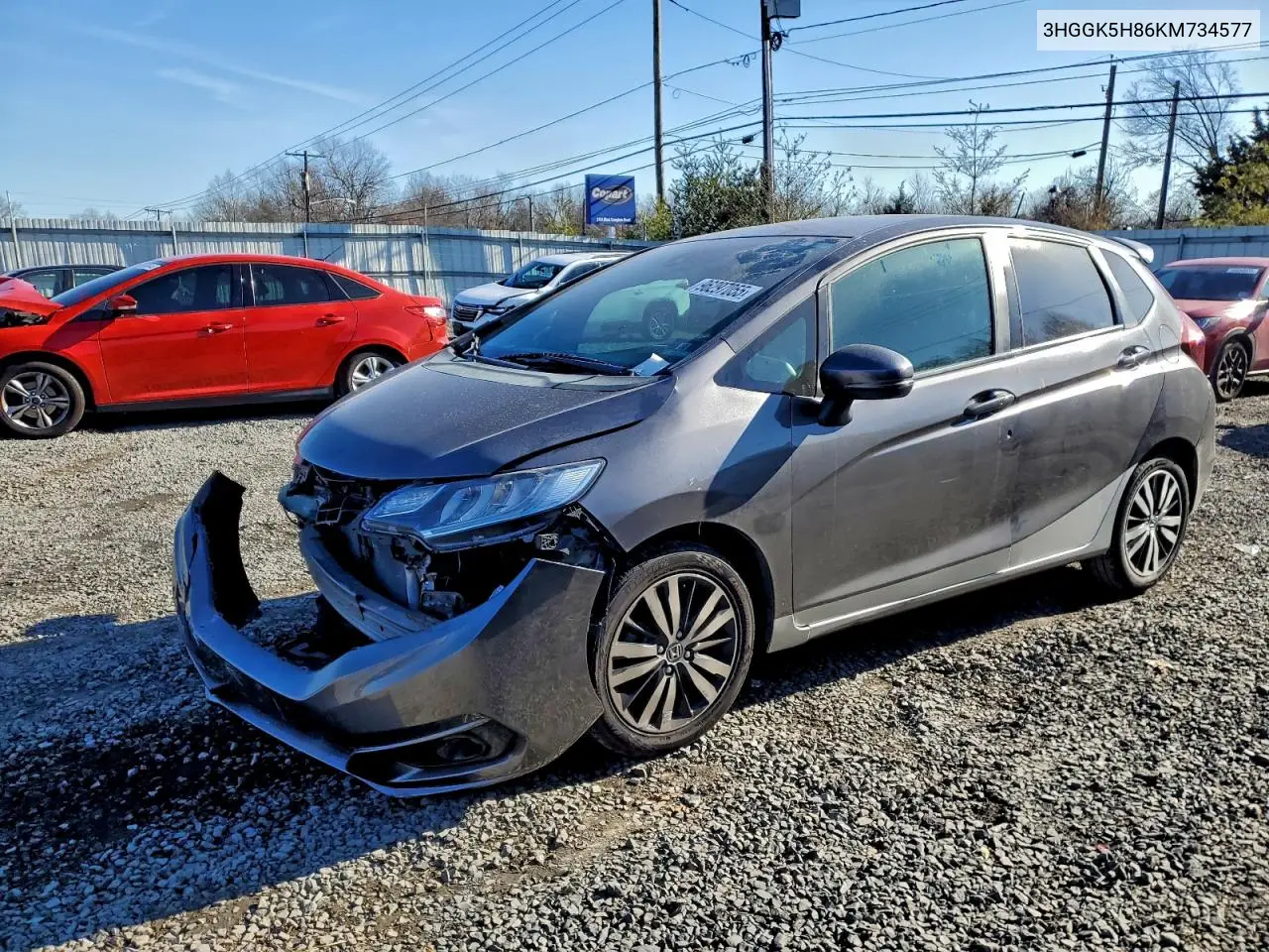 3HGGK5H86KM734577 2019 Honda Fit Ex