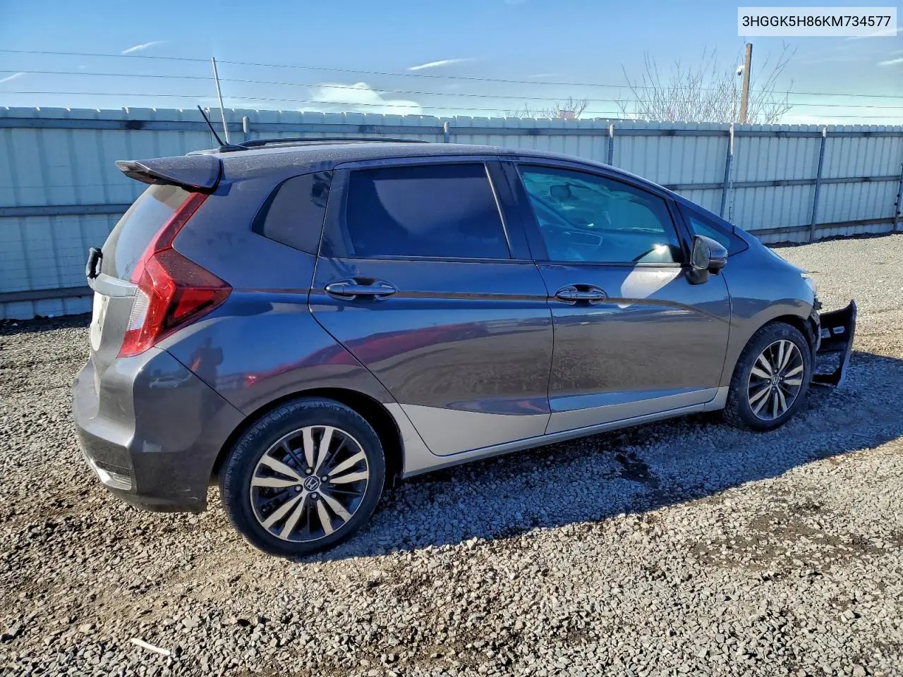 3HGGK5H86KM734577 2019 Honda Fit Ex