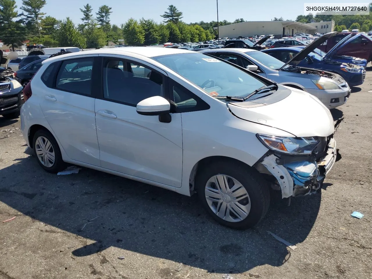 2020 Honda Fit Lx VIN: 3HGGK5H49LM727640 Lot: 60473284