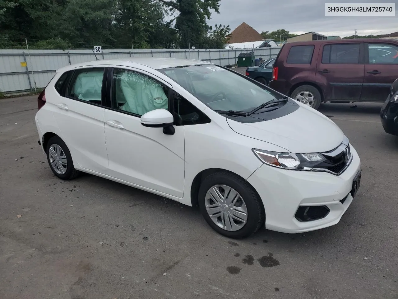 2020 Honda Fit Lx VIN: 3HGGK5H43LM725740 Lot: 69726234