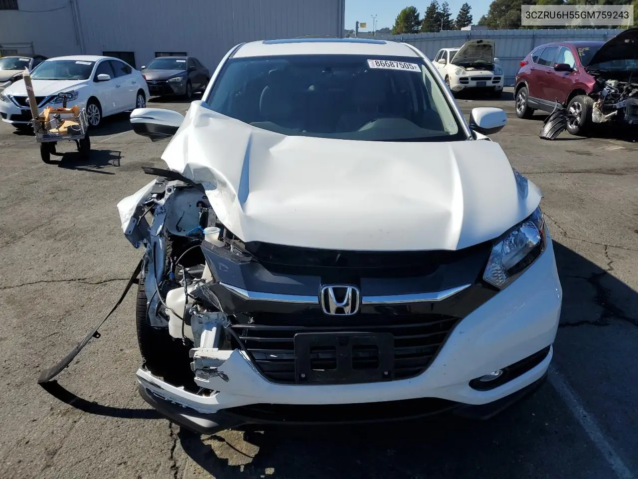 3CZRU6H55GM759243 2016 Honda Hr-V Ex