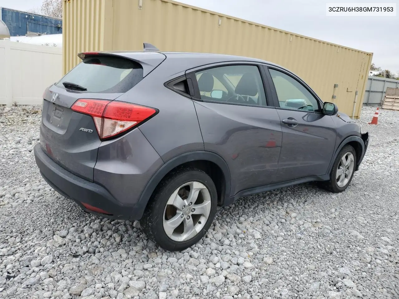 3CZRU6H38GM731953 2016 Honda Hr-V Lx