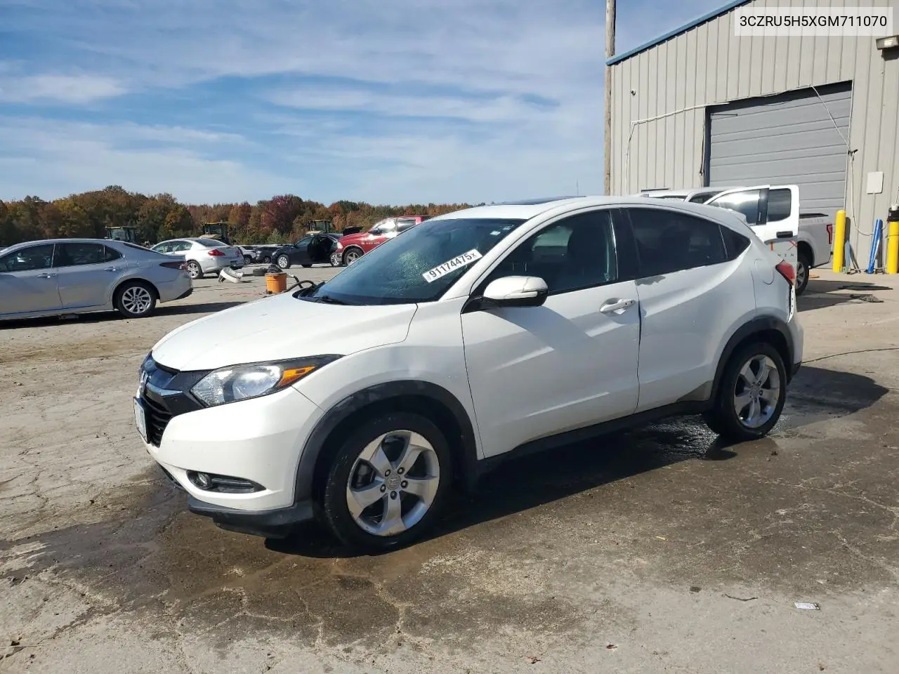3CZRU5H5XGM711070 2016 Honda Hr-V Ex