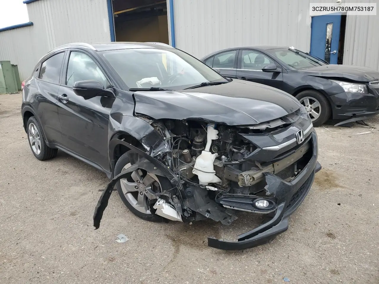 3CZRU5H78GM753187 2016 Honda Hr-V Exl