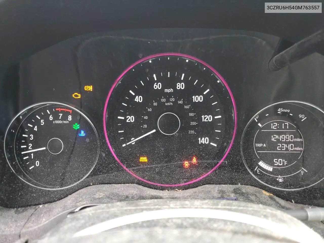 3CZRU6H54GM763557 2016 Honda Hr-V Ex