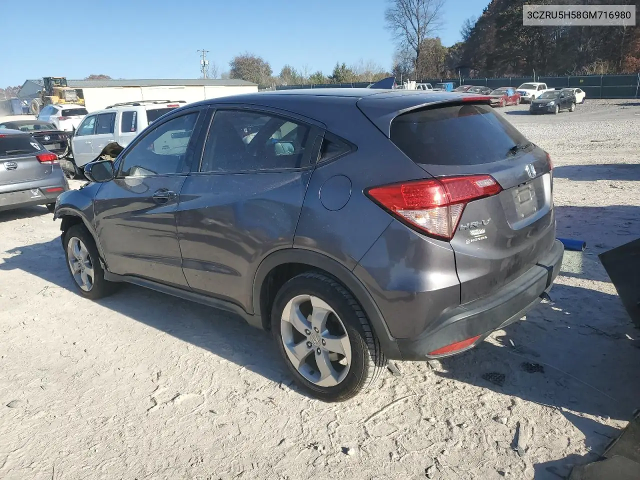 3CZRU5H58GM716980 2016 Honda Hr-V Ex