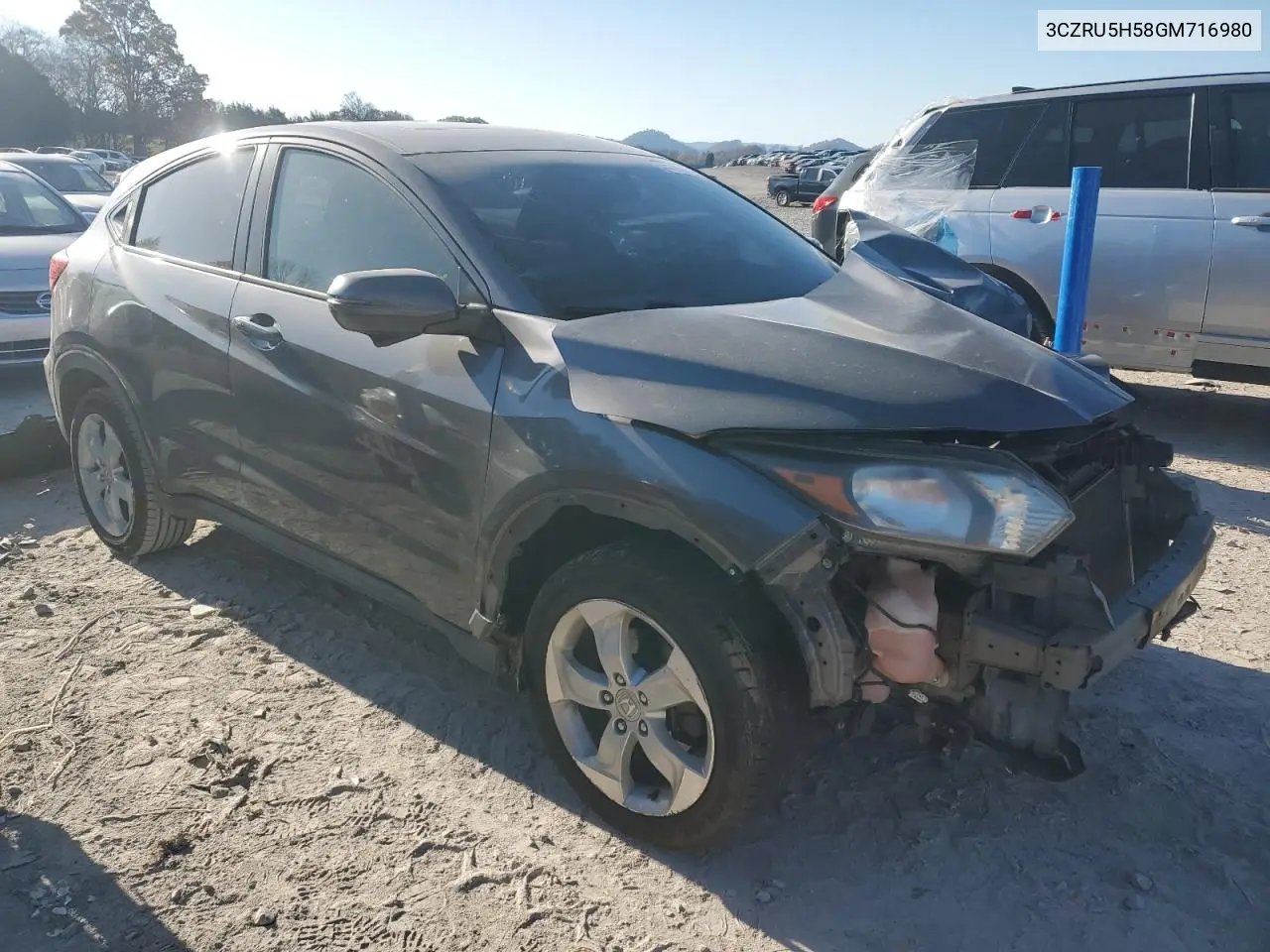 3CZRU5H58GM716980 2016 Honda Hr-V Ex