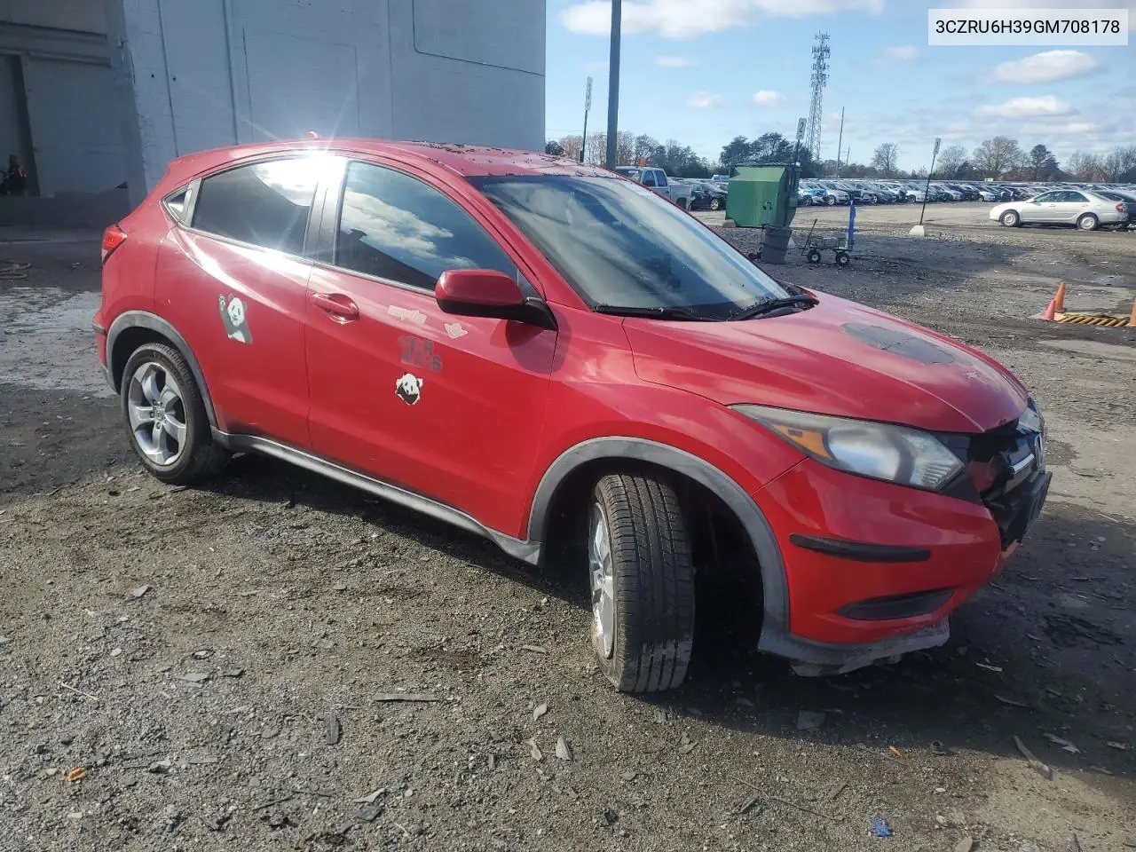 3CZRU6H39GM708178 2016 Honda Hr-V Lx