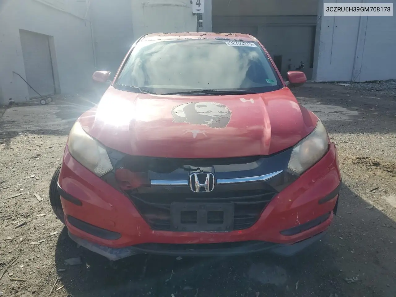 3CZRU6H39GM708178 2016 Honda Hr-V Lx