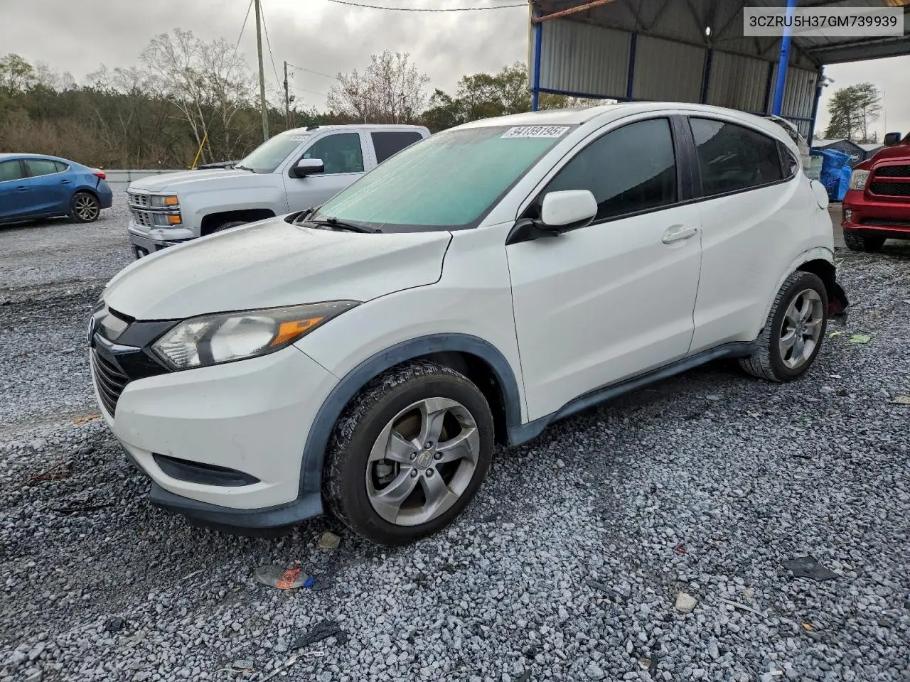 3CZRU5H37GM739939 2016 Honda Hr-V Lx